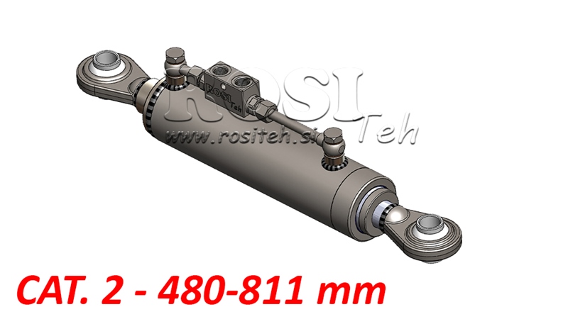 TELESKOPISCHER HYDRAULISCHER STANDARD-OBERLENKER - CAT. 2 (45-95 HP) - 480-811 mm (25,4/25,4 mm)