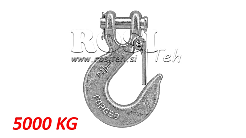 HAKEN MIT SICHERHEITSKLAPPE - 5000 KG