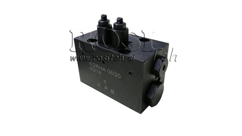 HYDRAULIKVENTIL ROTIEREND MECHANISCH FÜR HLEVSKE BÜRSTE CETOP3 4/2 RHA