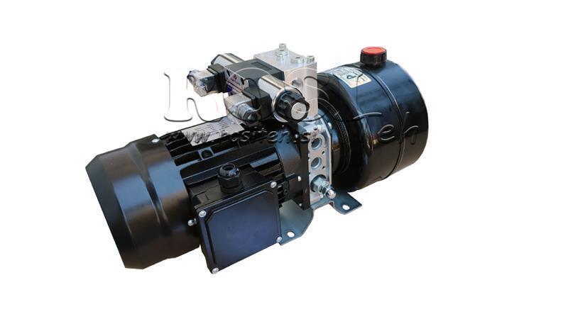 MINI AGGREGATO IDRAULICO 380V AC (0.75 kW) 85 bar - 3.7 cc - 5.2 lit/min - serbatoio 4 lit