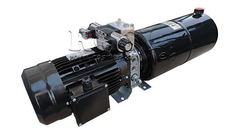 MINI HYDRAULIKAGGREGAT 380V AC (2.2 kW) 120 bar - 8.0 cc - 11.2 lit/min - Tank 12 lit