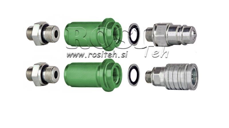 POIGNÉE DE RACCORD RAPIDE MARQUAGE M22-1/2 VERT