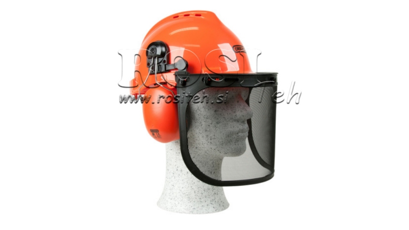 CAPACETE PROTETOR YUKON COM VISOR E PROTEÇÃO AUDITIVA