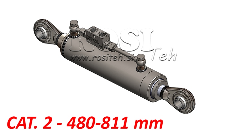 TELESKOPISCHER HYDRAULISCHER STANDARD-OBERLENKER - CAT. 2 (45-95 HP) - 480-811 mm (25,4/25,4 mm)