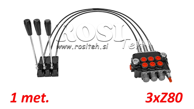 KIT 3xZ80 + JOYSTICK 1 POSITION L1000