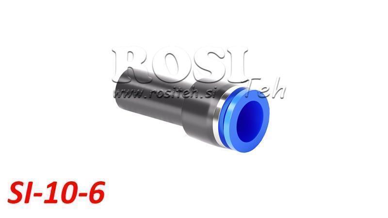 PNEVMATSKI VTIČNI REDUCIRNI PRIKLJUČEK TPA BREZ NAVOJA SI-10-6