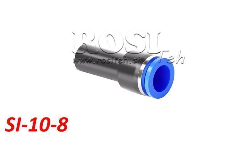 PNEUMATIC PLUG REDUCER CONNECTOR TPA WITHOUT THREAD SI-10-8