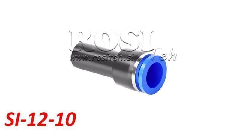 CONNECTEUR RÉDUCTEUR À PLUG PNEUMATIQUE TPA SANS FILET SI-12-10