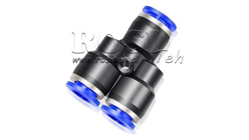 CONNETTORE A Y PNEUMATICO TPA SENZA FILETTO QY-6