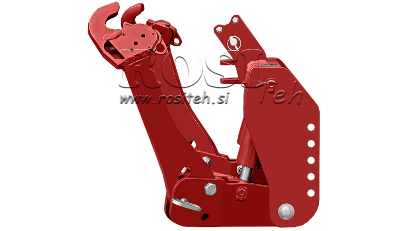 UNIVERSAL KIT FRONT HYDRAULICS 2KAT FOR TRACTOR 1500KG - RED (RAL 3000)