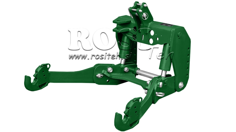 UNIVERSAL KIT FRONT HYDRAULICS 2KAT FOR TRACTOR 1500KG - GREEN (RAL 6001)