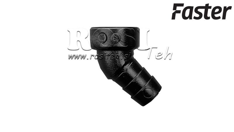 RACCORD DE TUYAU À 45° POUR COLLECTEUR D'HUILE TARV