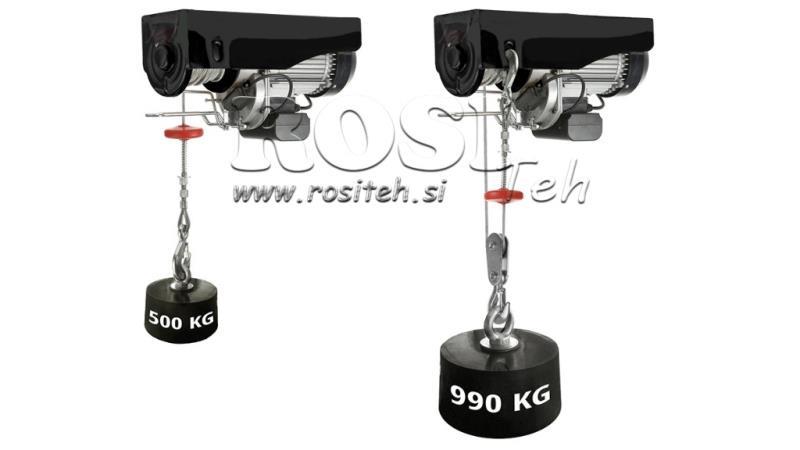 Treuil électrique 230 V DWI 500/990 KG