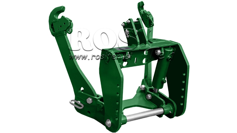 UNIVERSAL KIT FRONT HYDRAULICS 2KAT FOR TRACTOR 1500KG - GREEN (RAL 6001)