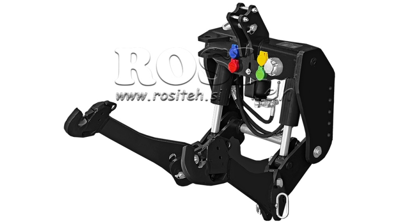 UNIVERSALE FRONTHYDRAULIK KAT 2 FÜR TRAKTOR 1500kg SCHWARZ (RAL 9005)