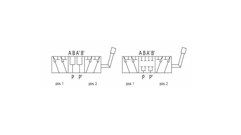 VÁLVULA MANUAL DE 6 VIAS DF 3/8 - dimensões