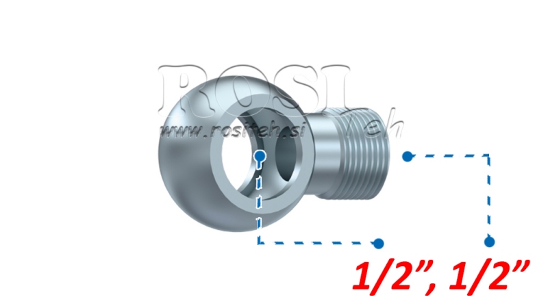 RACCORD OUILLE HYDRAULIQUE 1/2-1/2