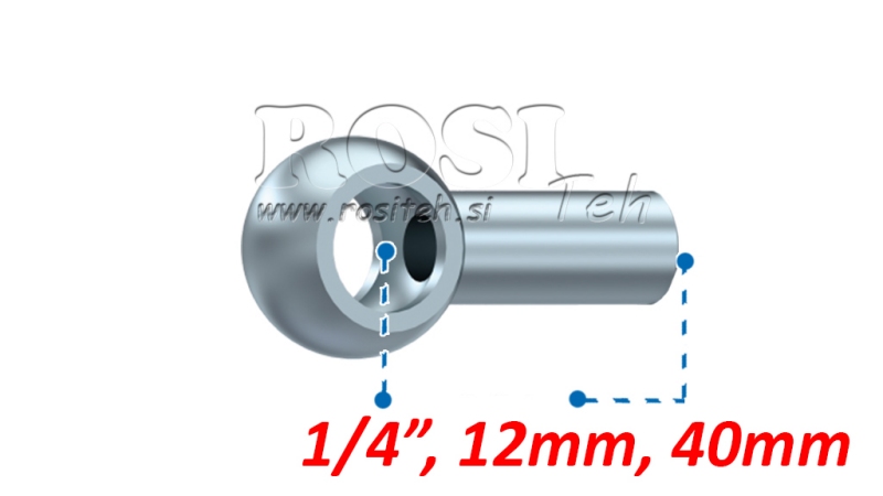 METALLSLANG BANJO 1/4 40mm