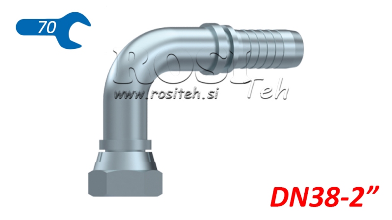 HYDRAULISCHER ANSCHLUSS BSP WEIBLICH KNIE 90° DN38-2