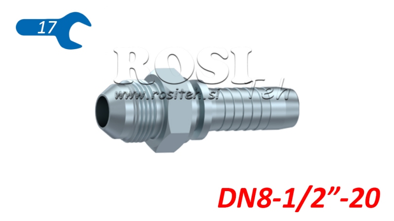 HYDRAULIC FITTING AGJ JIC74° MALE DN8-1/2
