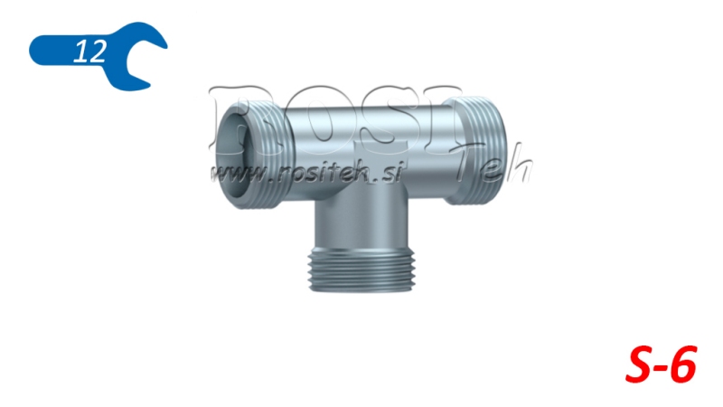 HYDRAULISCHES T-STÜCK S-6 AUSSENGEWINDE M14X1,5