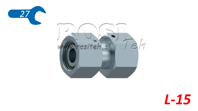 HYDRAULISCHE DOPPEL-SCHWENKMUTTER-VERBINDUNG (15L) M22X1,5