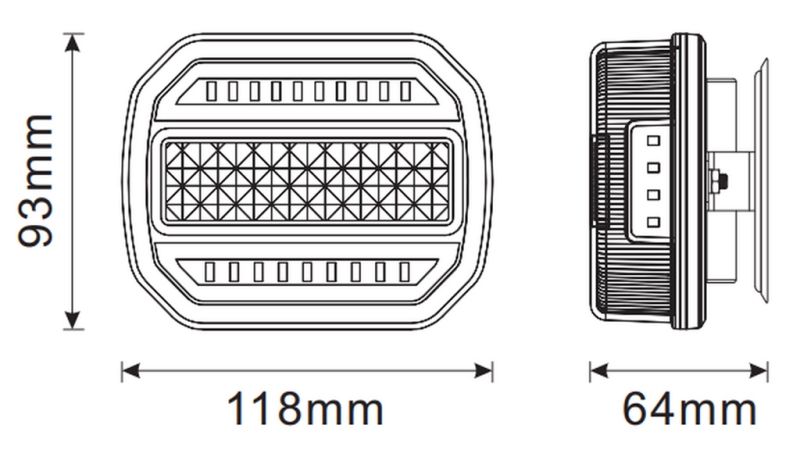 KIT DE LUZ MAGNÉTICA LED - SEM FIO 12/24V CANBUS