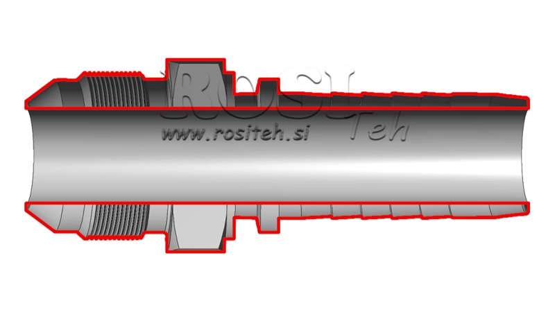 HYDRAULISCHER ANSCHLUSS AGJ JIC74° MÄNNLICH DN10-3/4