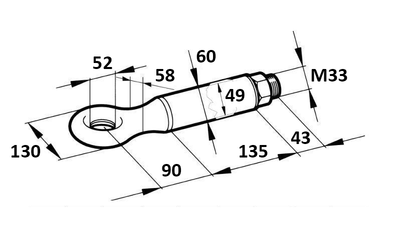 DREHBARE ZUGÖSE FI52 14000/3000KG