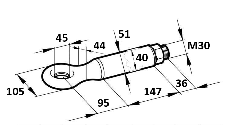 DREHBARE ZUGÖSE FI45 6000/1100KG