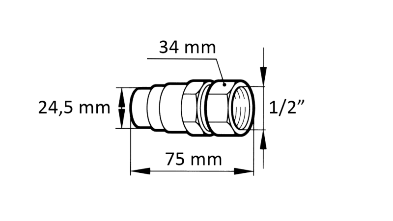 INNESTO RAPIDO ESCAVATORE FFH MASCHIO 1/2