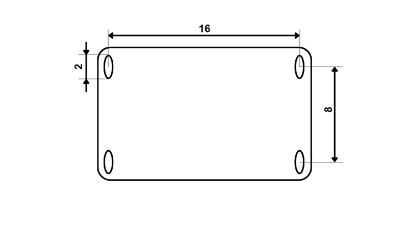 VERSTELLBAR GEWINDE-STÜTZBEIN (HÖHE 635 mm - HUB 370 mm) - 4.500 kg