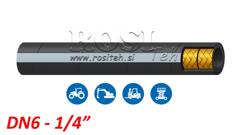 HYDRAULIC HOSE DN6 2SN (1/4