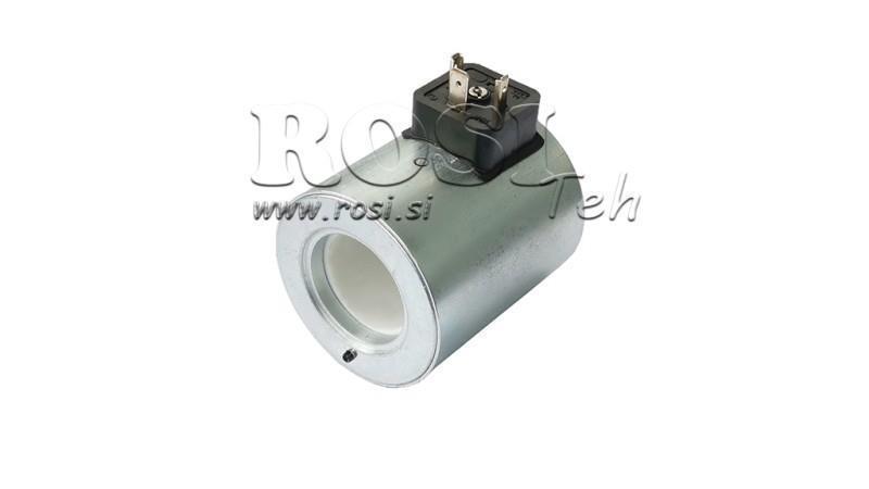 ELECTROMAGNETIC COIL 12V DC FOR CETOP 5 VALVE - fi 31.4mm-75mm 37W