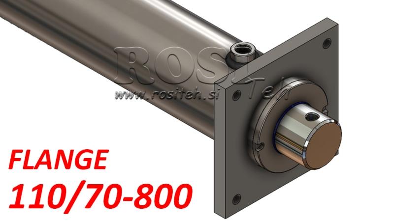 HYDRAULIKZYLINDER MIT MONTAGEPLATTE 110/70-800