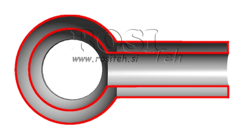 METAL HOSE BANJO 1/4