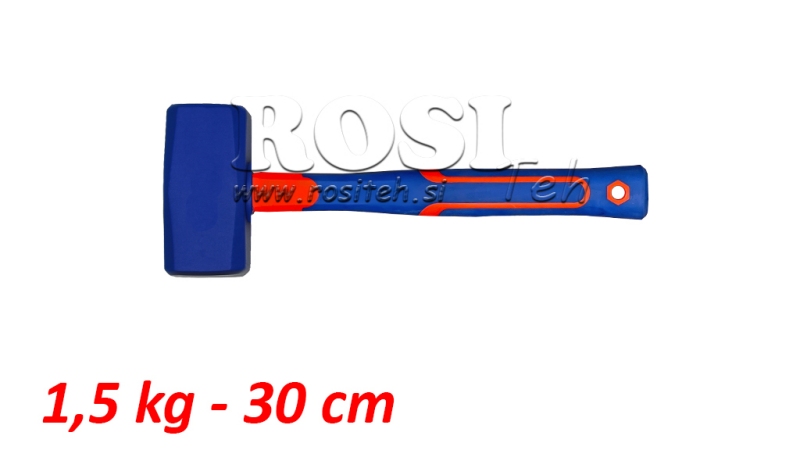 MACE 1.5 KG, UHLÍKOVÁ RÚČKA 30 CM