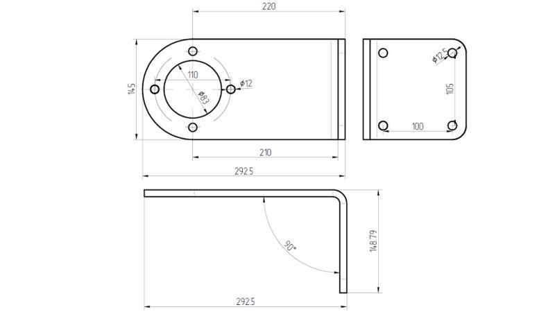 NOSILEC MOŠKEGA MULTIPLIKATORJA - dimenzije