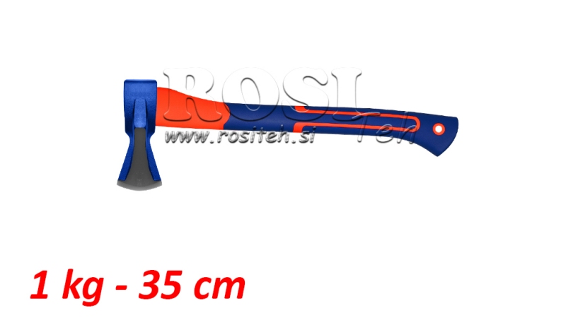 HOLZSPALTER AXT MIT CARBONSTIEL - 1 kg - 35 cm