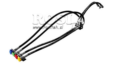 KÉZI OSZTÓSZELEP CSÖVEKKEL TRAKTOR BILLENTYŰ KIMENET DF-6/2 60lit/perc