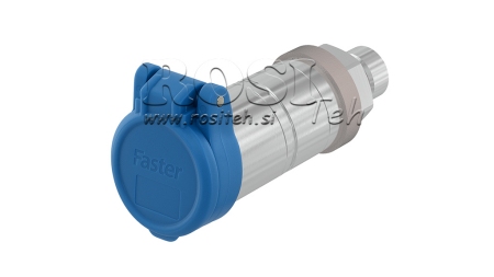 BLUE PROTECTIVE COVER PVC FEMALE QUICK COUPLING PUSH-PULL
