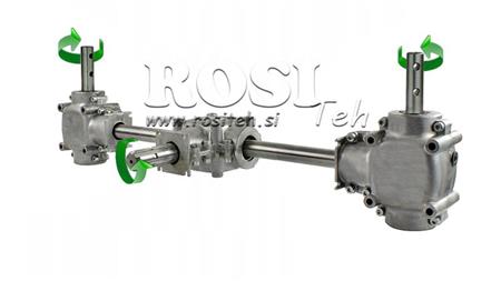 ENSEMBLE DE RÉDUCTEURS 1:1.35 (22HP-16kW) POUR ENGRENAGE TRIPLE L:770