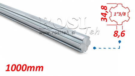 KARDANWELLE 1” 3/8 L1000