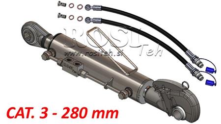 TERZO PUNTO IDRAULICO CON GANCIO RAPIDO AUTOMATICO - CAT. 3 - 80/40-280 (90-210 HP) (25,4 mm)