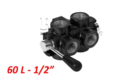 MANUAALINEN 6 PORTIN VENTTIILI DF 1/2 - 60LIT
