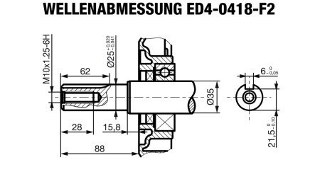 dieselmotor 418cc-7.83kW-10.65HK-3.600 RPM-E-KW25x88-elektrisk start