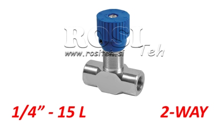 REGULATOR PRZEPŁYWU VRFB - ZAWÓR TŁUMIĄCY 1/4 DWUSTRONNY - 15LIT