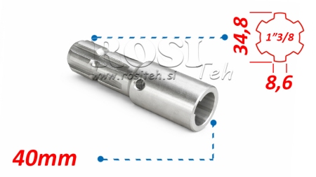 KARDANADAPTER 1-3/8 - HAL fi 40 mm (160 mm)