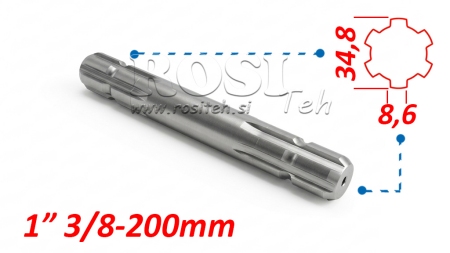 P.T.O. ADAPTER 13/8 KAHEPOOLNE L=200