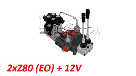 HYDRAULIKVENTIL 2xZ80 - EO+12V